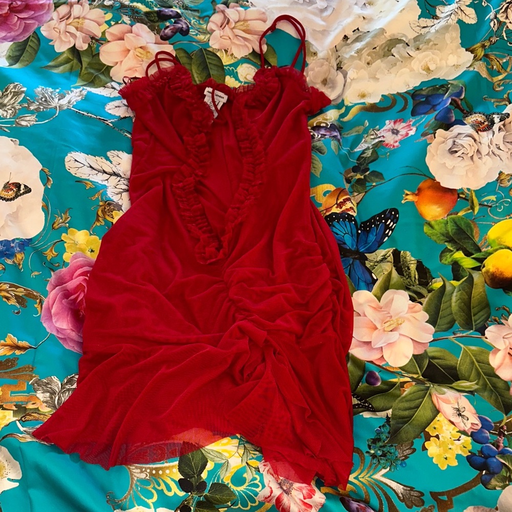 Jaded london red mini fatale dress